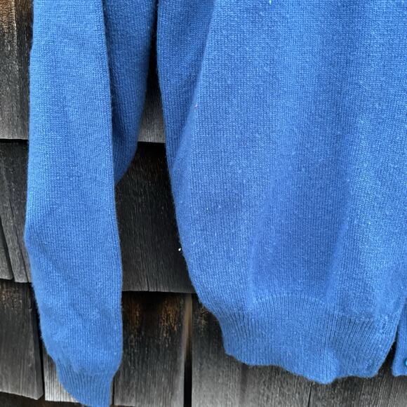 Belford 100% Cashmere Sweater Cardigan Small Blue Hong Kong - Picture 4 of 9